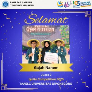Congratulations to the 2nd Place Winner in the Ignite Competition held by IAASLC Diponegoro University on May 17, 2025