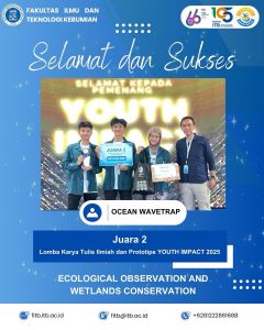 Fakultas Ilmu dan Teknologi Kebumian mengucapkan selamat kepada tim Ocean WaveTrap